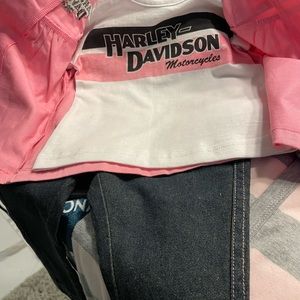 Girls 12M Harley Davidson outfit